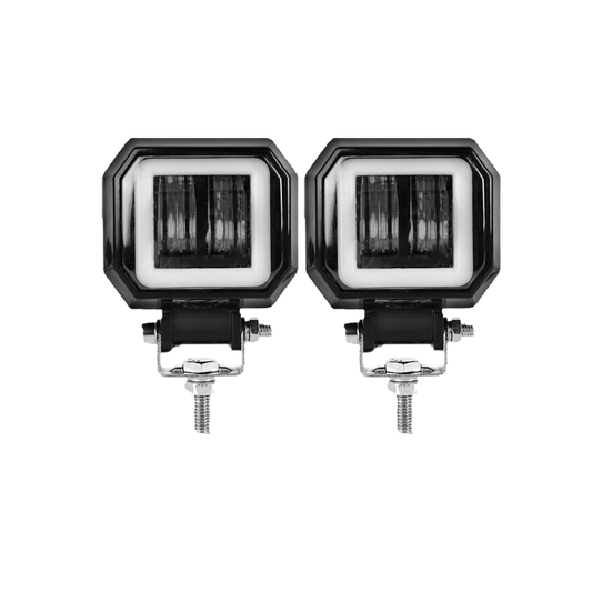 Kit de Faros Auxiliar 2 Lupas Cuadrado H-Series