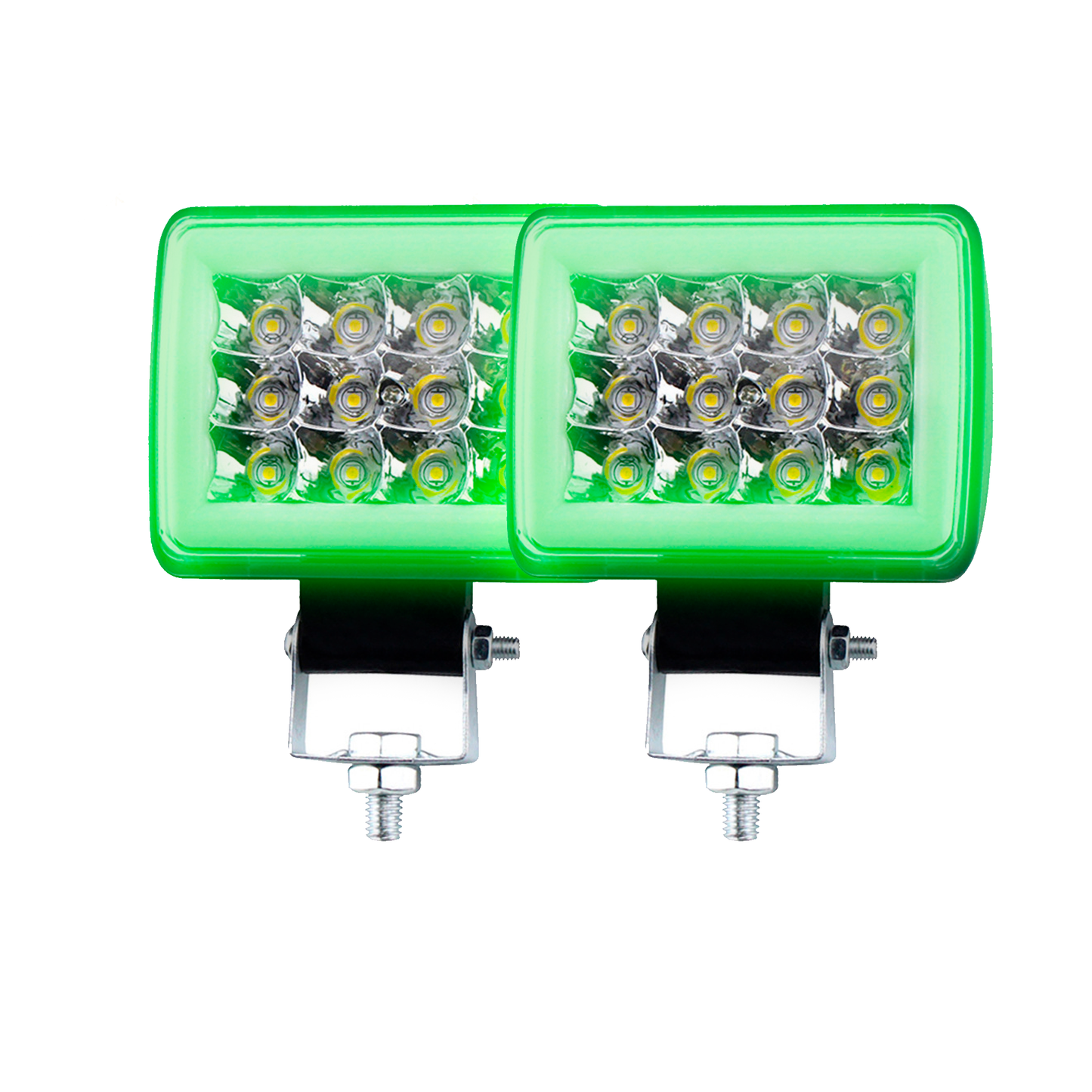 Faro Cuadrado de 12 LEDS con arilo Tunix