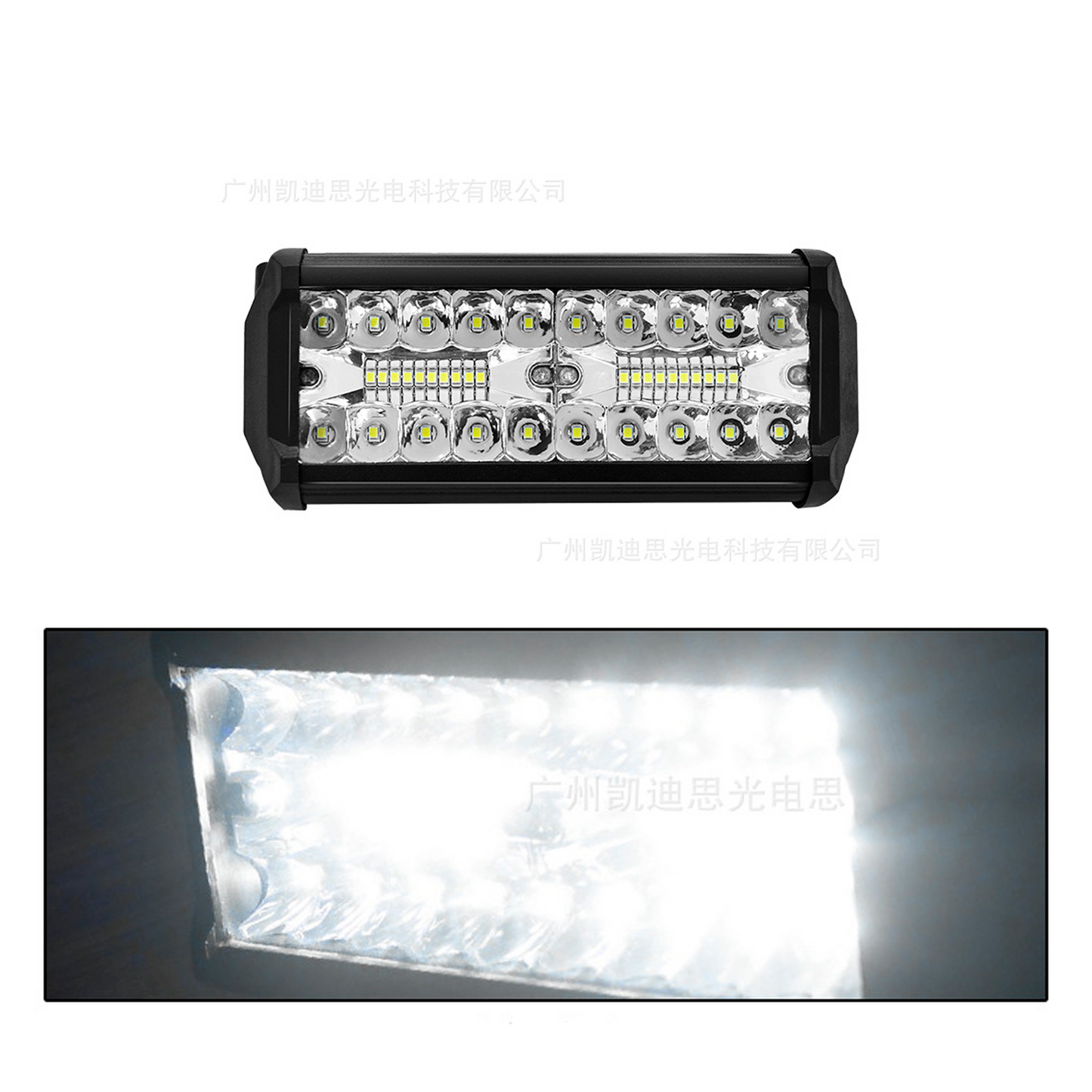 Faro 40 Leds Rectangular Tipo Barra Italio Turbo