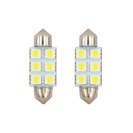 Foco de luz interior Blanco 6 Leds Canbus Italio Turbo 31mm