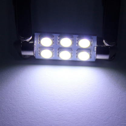 Foco de luz interior Blanco 6 Leds Canbus Italio Turbo 31mm