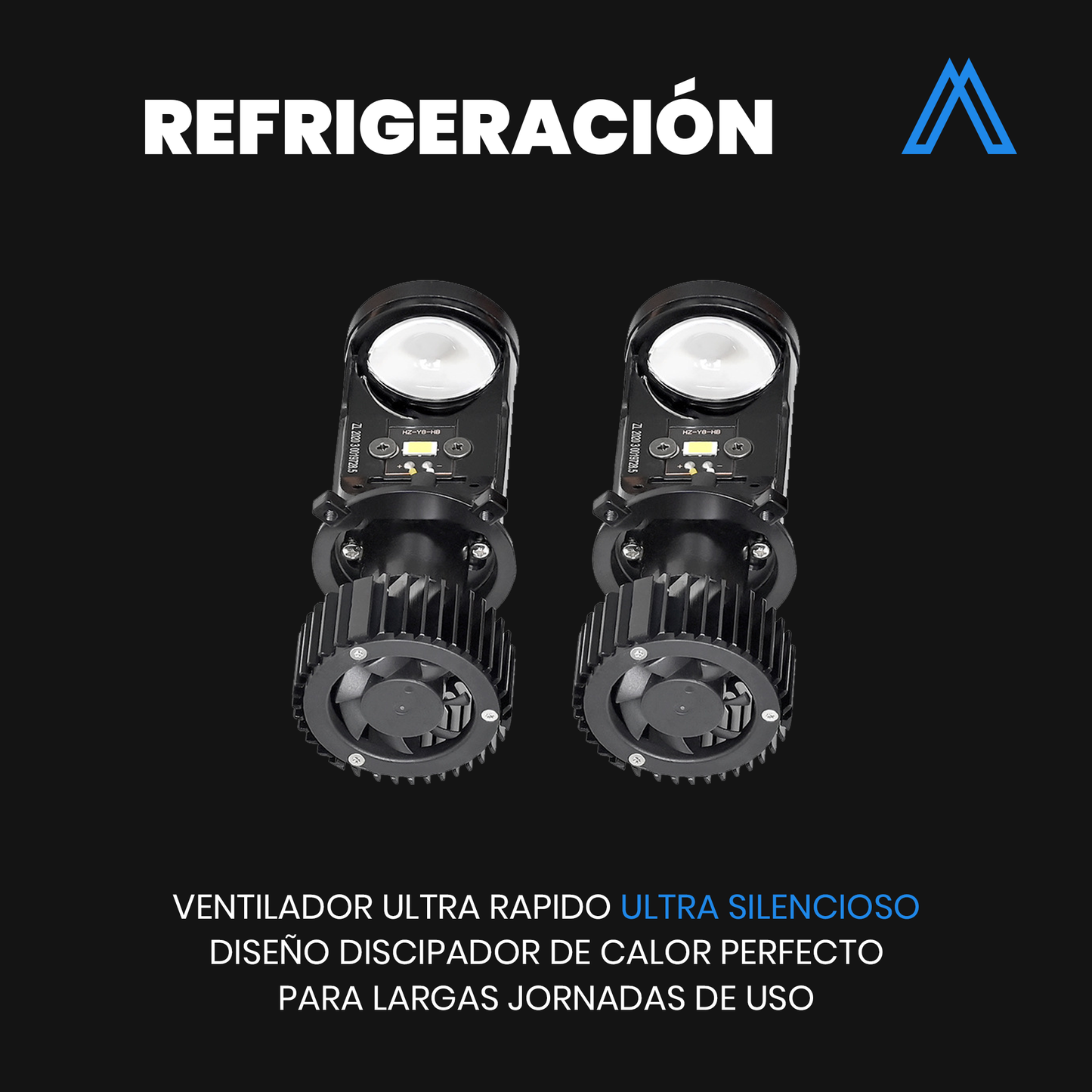 Kit de Focos H4 Y6 de Lupa Luz para Carro Potente