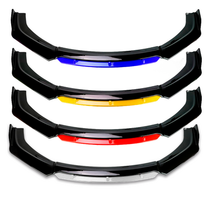 Lip Delantero Universal 4 Piezas Embellecedor Spoiler